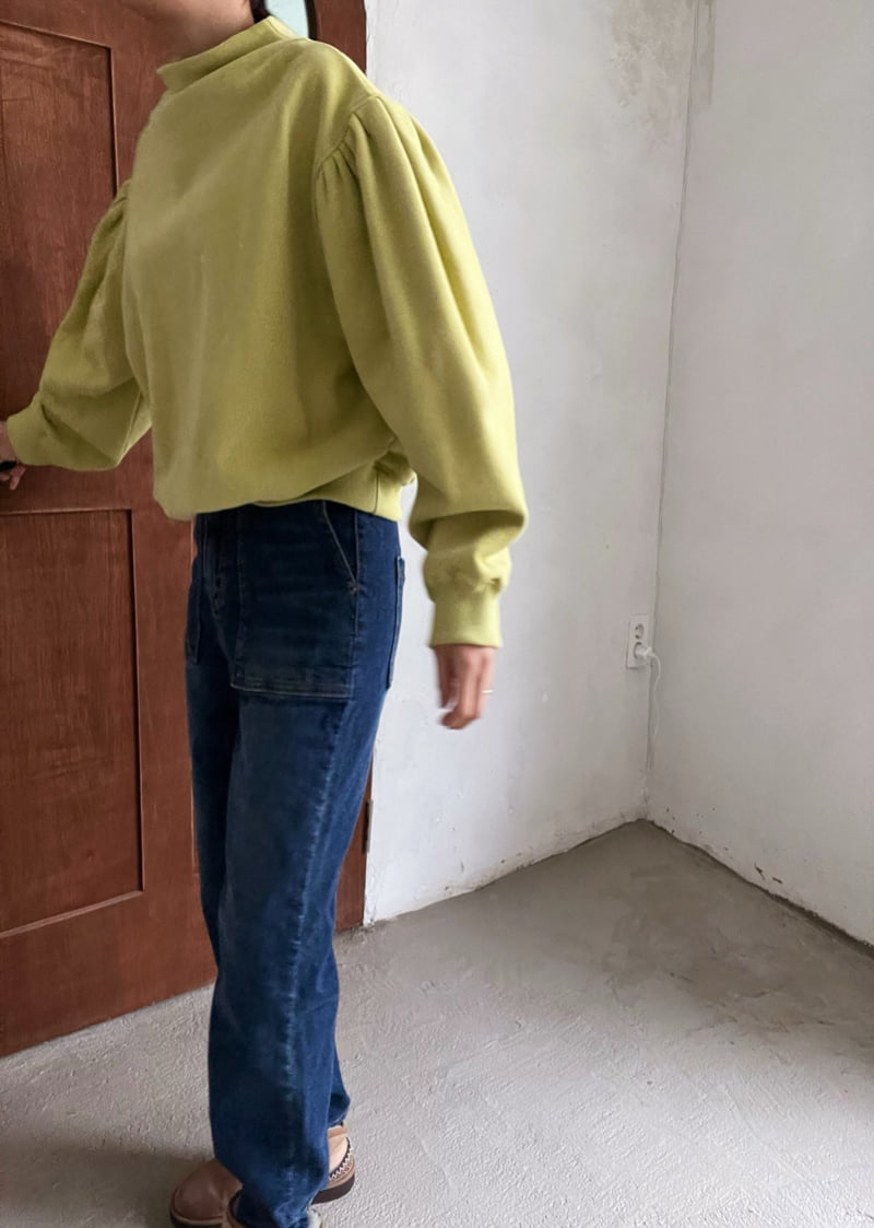 Lagrass - Korean Women Fashion - #romanticstyle - Puff Sweatshirt - 4