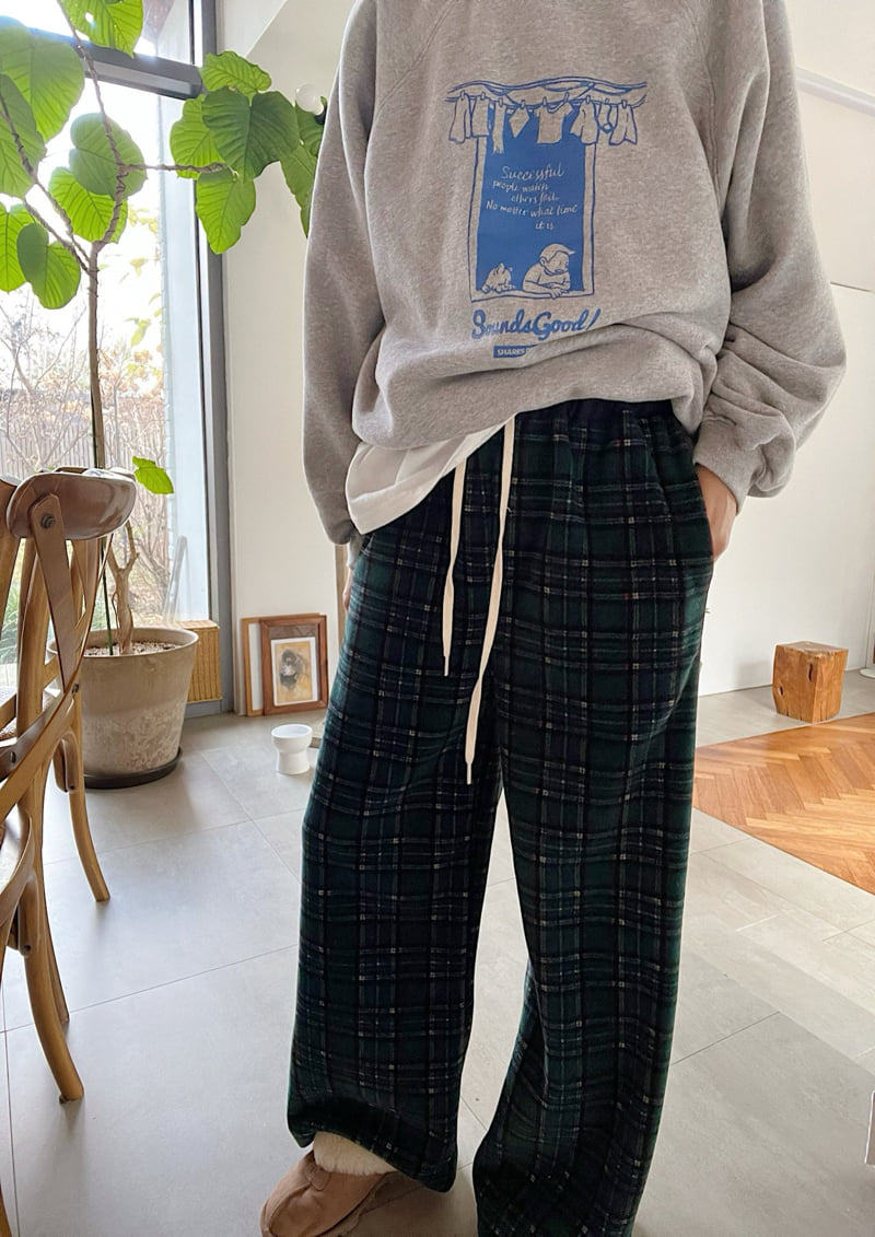 Lagrass - Korean Women Fashion - #vintagekidsstyle - Eve Check Pants - 2