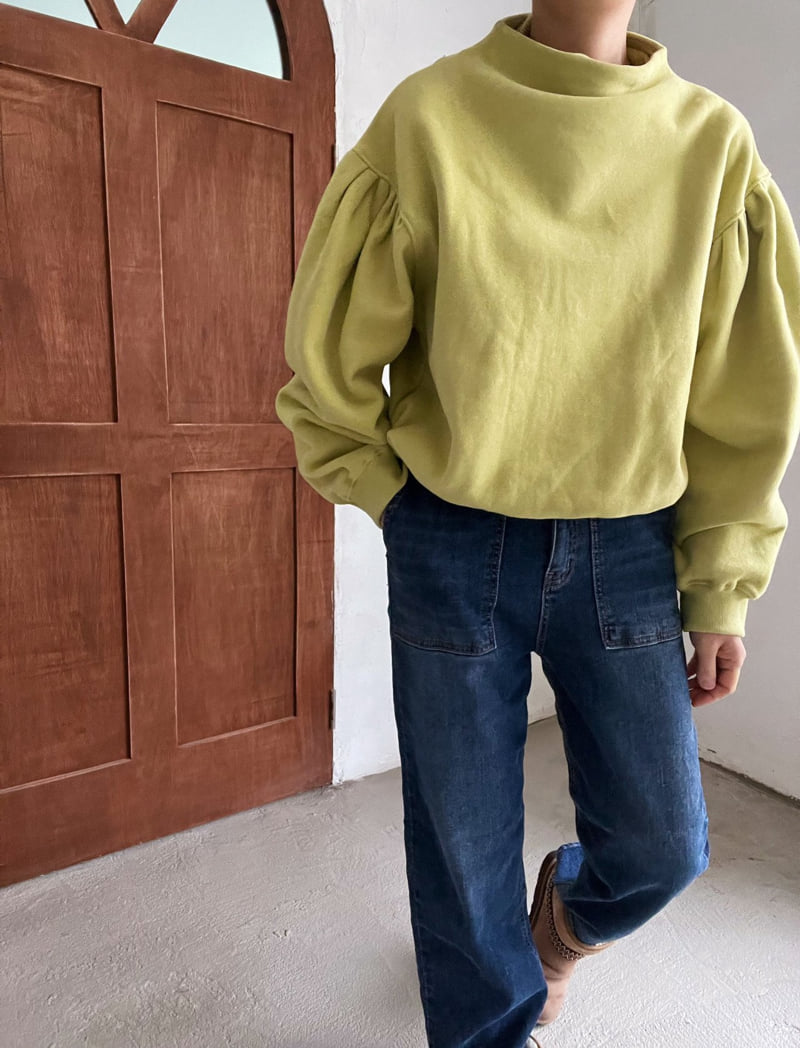 Lagrass - Korean Women Fashion - #womensfashion - Puff Sweatshirt - 10