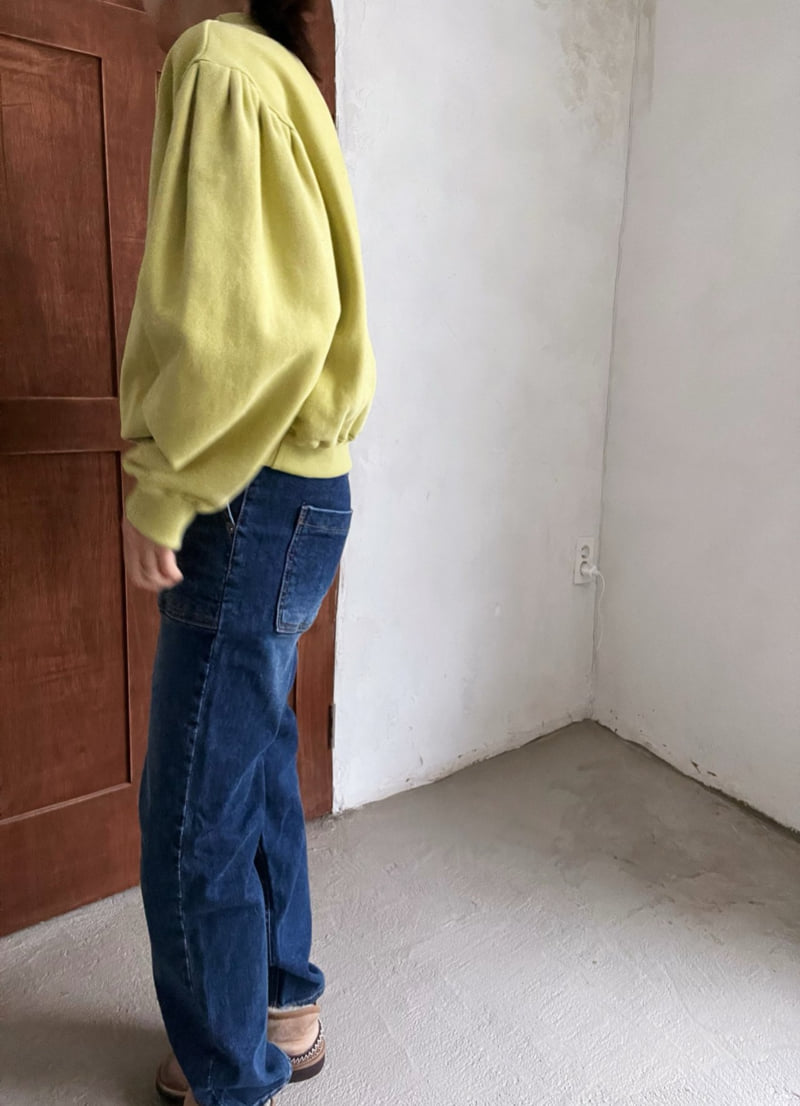 Lagrass - Korean Women Fashion - #womensfashion - Puff Sweatshirt - 8