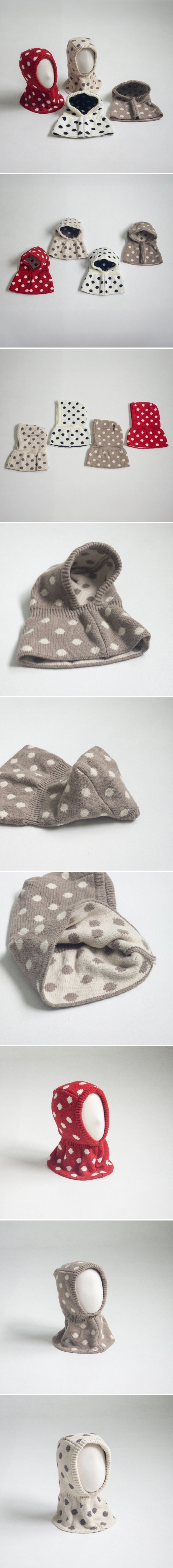 Little Hat - Korean Baby Fashion - #babyoutfit - Droplet Balaclava