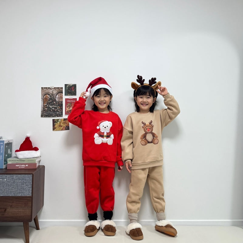 Little Rabbit - Korean Children Fashion - #magicofchildhood - Fleece Rudol Bear Set - 5