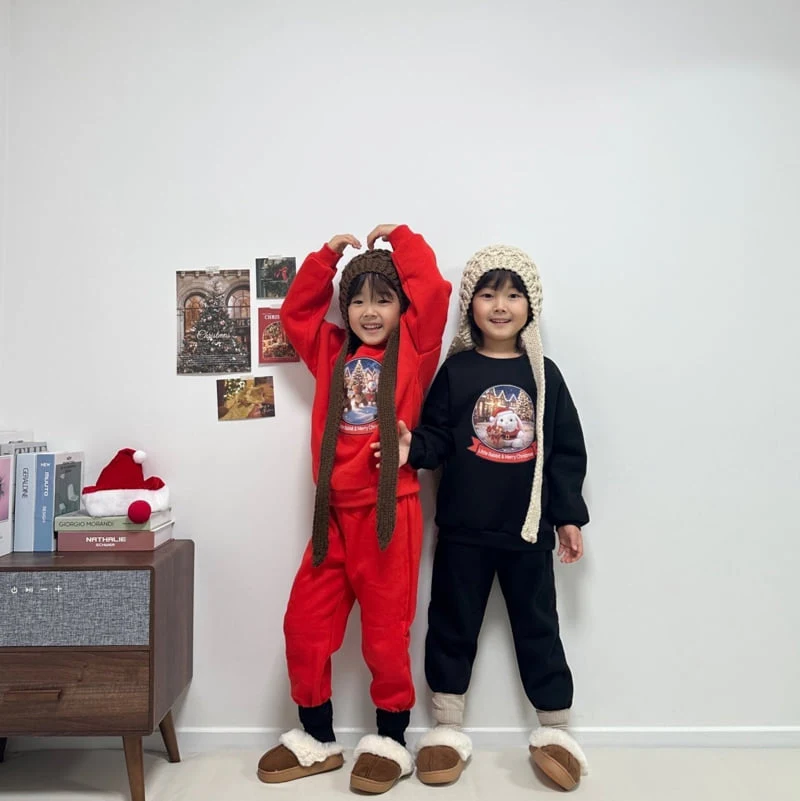 Little Rabbit - Korean Children Fashion - #littlefashionista - Fleece Rabbit Santa Set - 4