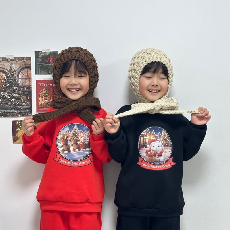 Little Rabbit - Korean Children Fashion - #toddlerclothing - Fleece Rabbit Santa Set - 8