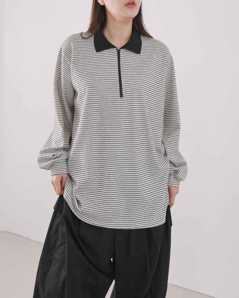 Lovely - Korean Women Fashion - #momslook - Willy Collar Tee - 10