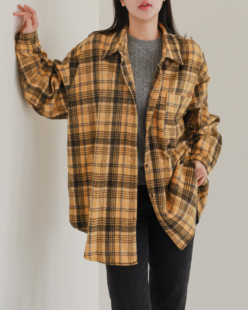 Lovely - Korean Women Fashion - #momslook - Mine Check Shirt - 7