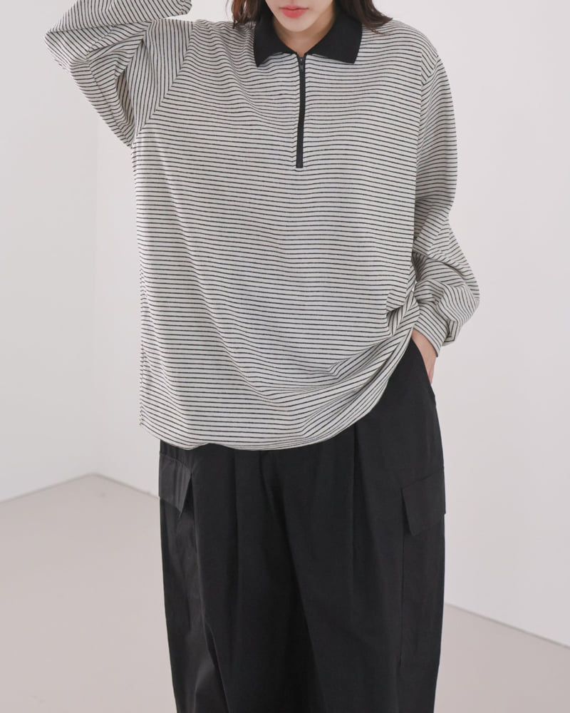 Lovely - Korean Women Fashion - #vintagekidsstyle - Willy Collar Tee - 4