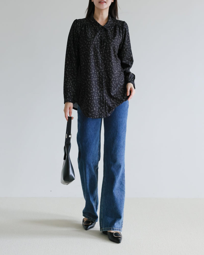 Lovely - Korean Women Fashion - #pursuepretty - To You Ditsy Blossom Blouse - 2