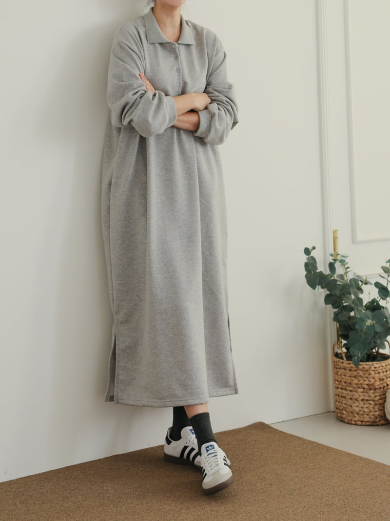 Lovely - Korean Women Fashion - #restrostyle - Benny Collar One-piece - 6