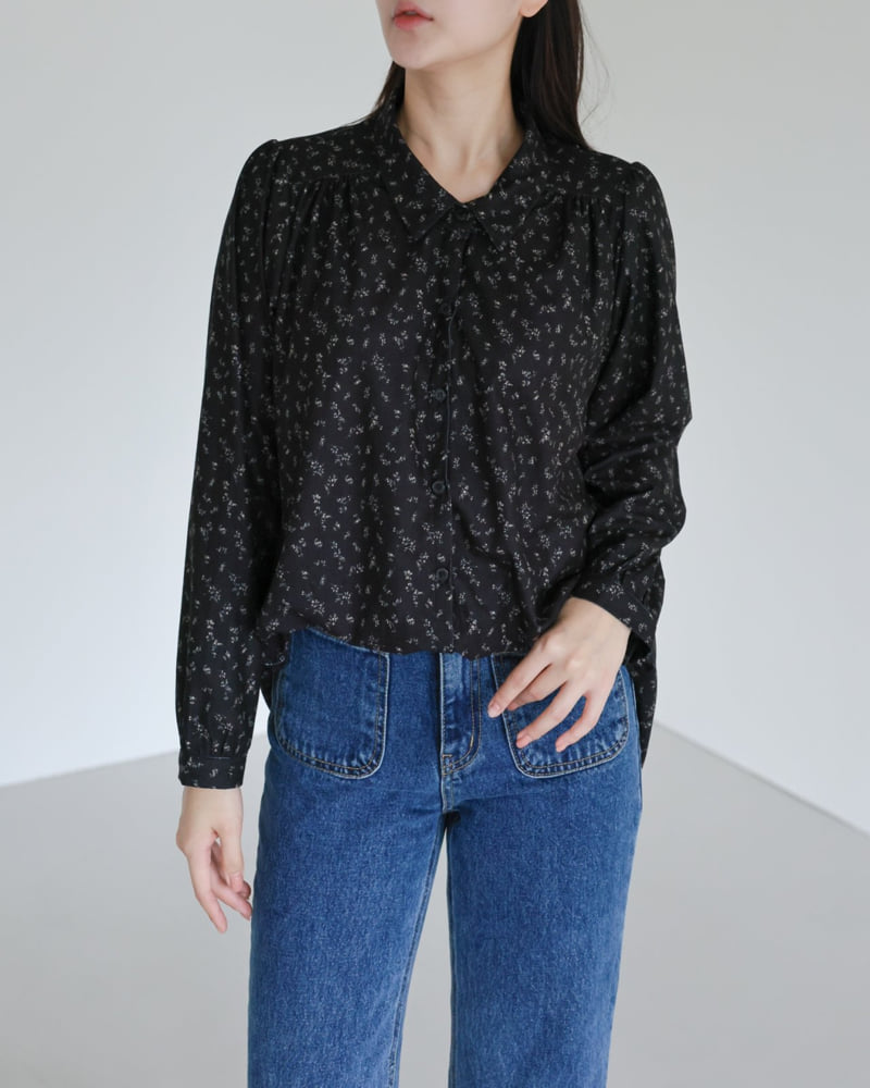 Lovely - Korean Women Fashion - #restrostyle - To You Ditsy Blossom Blouse - 3