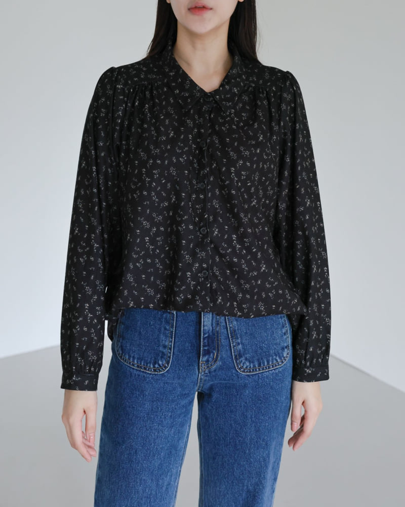 Lovely - Korean Women Fashion - #restrostyle - To You Ditsy Blossom Blouse - 4