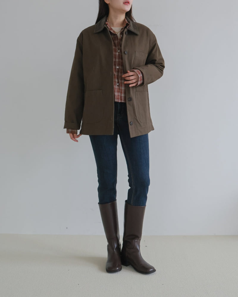 Lovely - Korean Women Fashion - #romanticstyle - Peach Work Jacket - 2