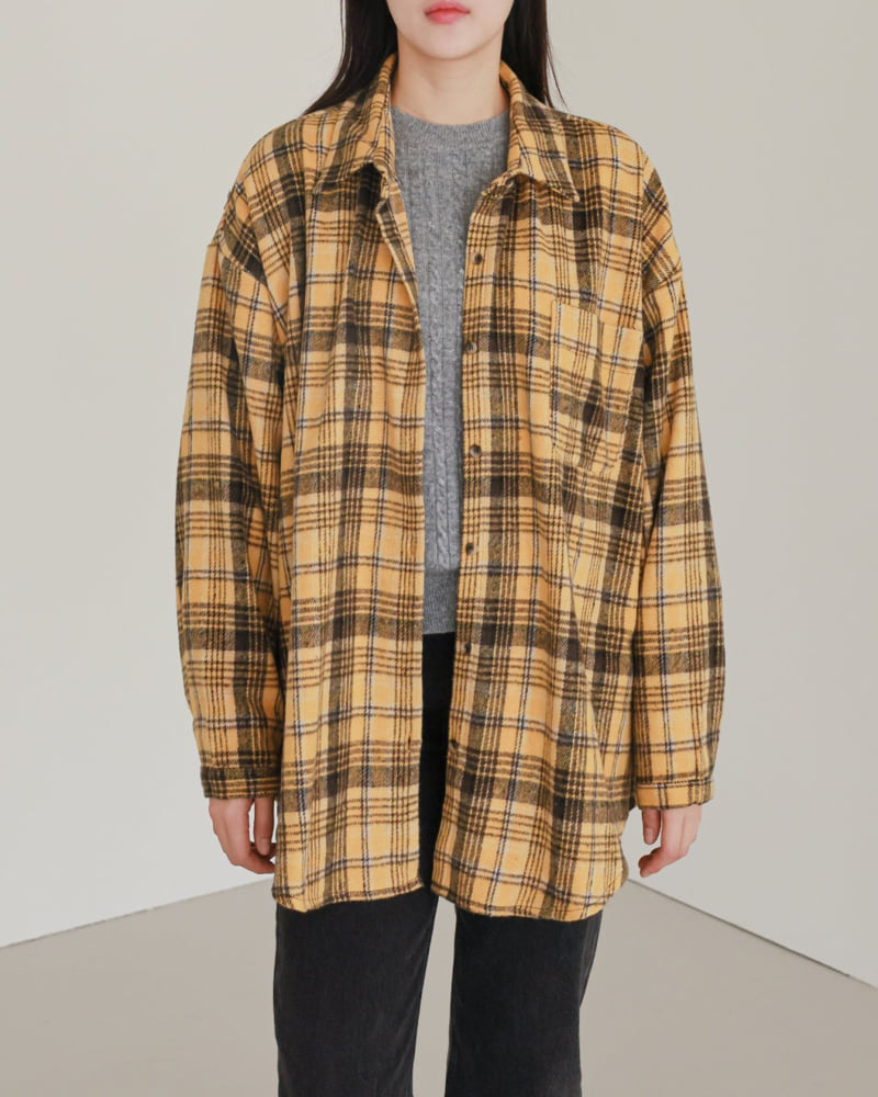 Lovely - Korean Women Fashion - #thatsdarling - Mine Check Shirt - 5
