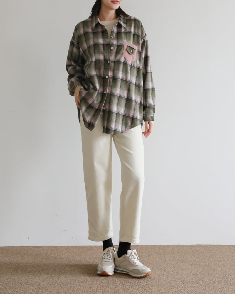 Lovely - Korean Women Fashion - #vintageinspired - Canoe Check Shirt