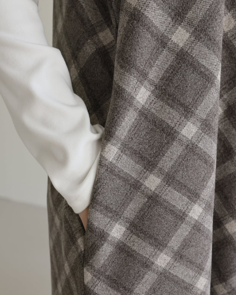 Lovely - Korean Women Fashion - #womensfashion - Muffin Check One-piece - 10