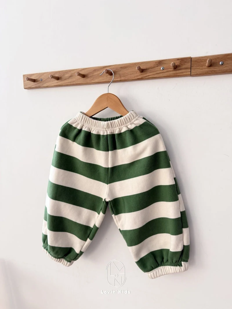 Lovin - Korean Baby Fashion - #babyboutique - Momo Stripe Jogger Pants - 6