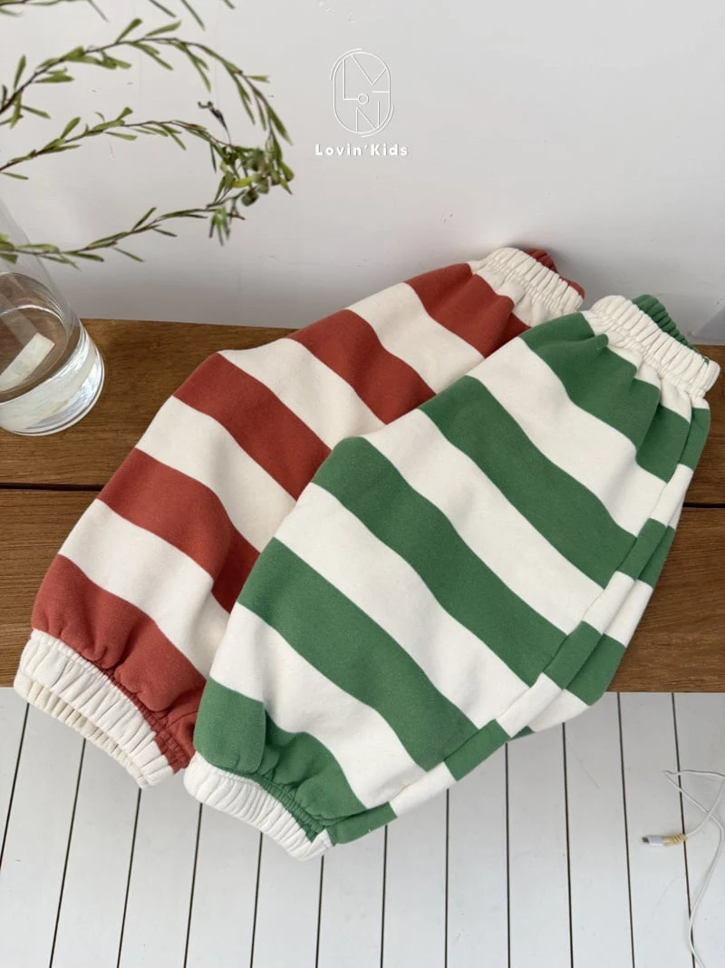 Lovin - Korean Baby Fashion - #babyboutiqueclothing - Momo Stripe Jogger Pants - 7
