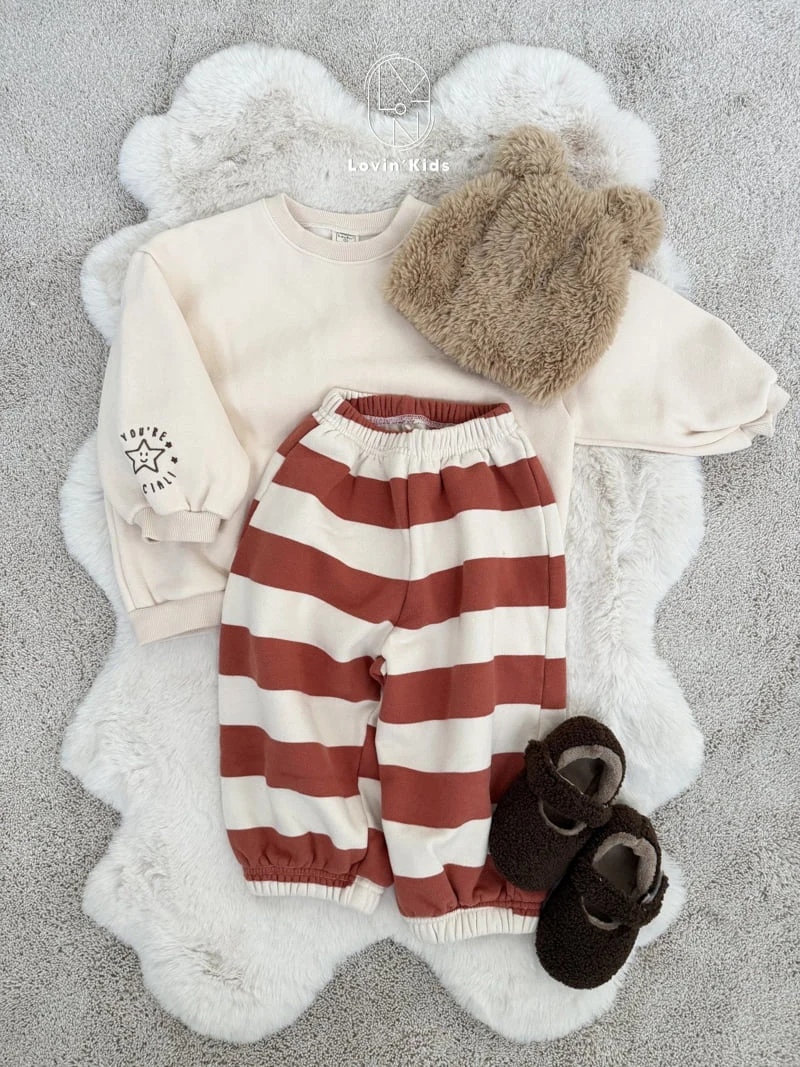 Lovin - Korean Baby Fashion - #babyfever - Momo Stripe Jogger Pants - 10