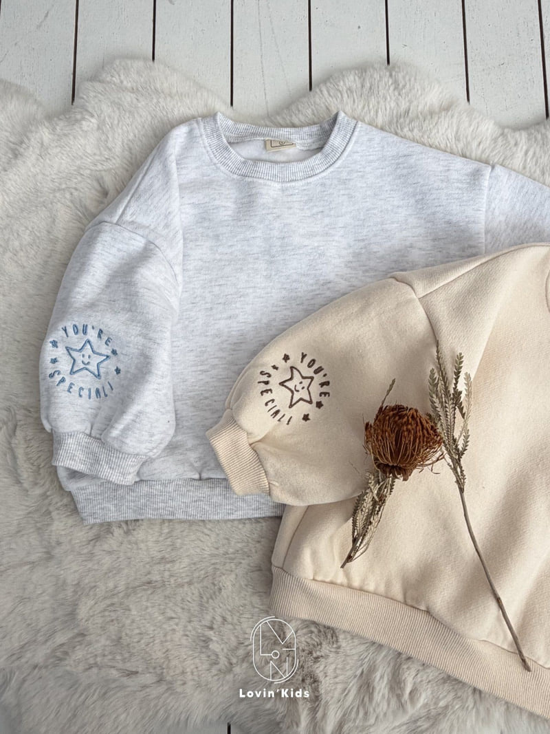 Lovin - Korean Baby Fashion - #babygirlfashion - Star Embroidery Sweatshirt - 3