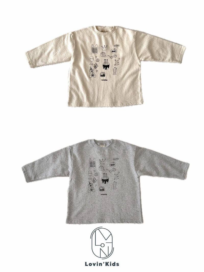 Lovin - Korean Baby Fashion - #babyoninstagram - Sketch Long Tee - 2