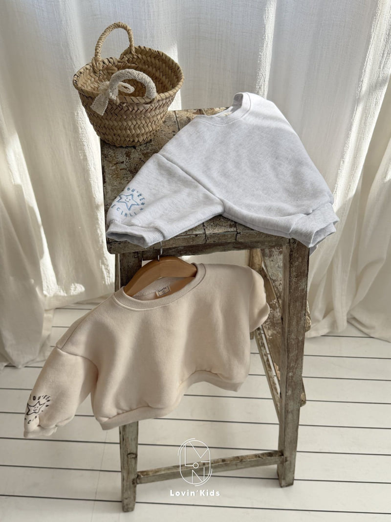 Lovin - Korean Baby Fashion - #babyootd - Star Embroidery Sweatshirt - 6