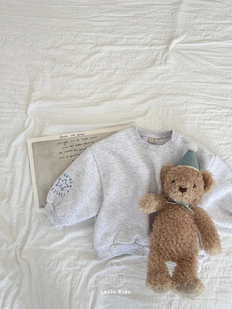 Lovin - Korean Baby Fashion - #babyoutfit - Star Embroidery Sweatshirt - 8