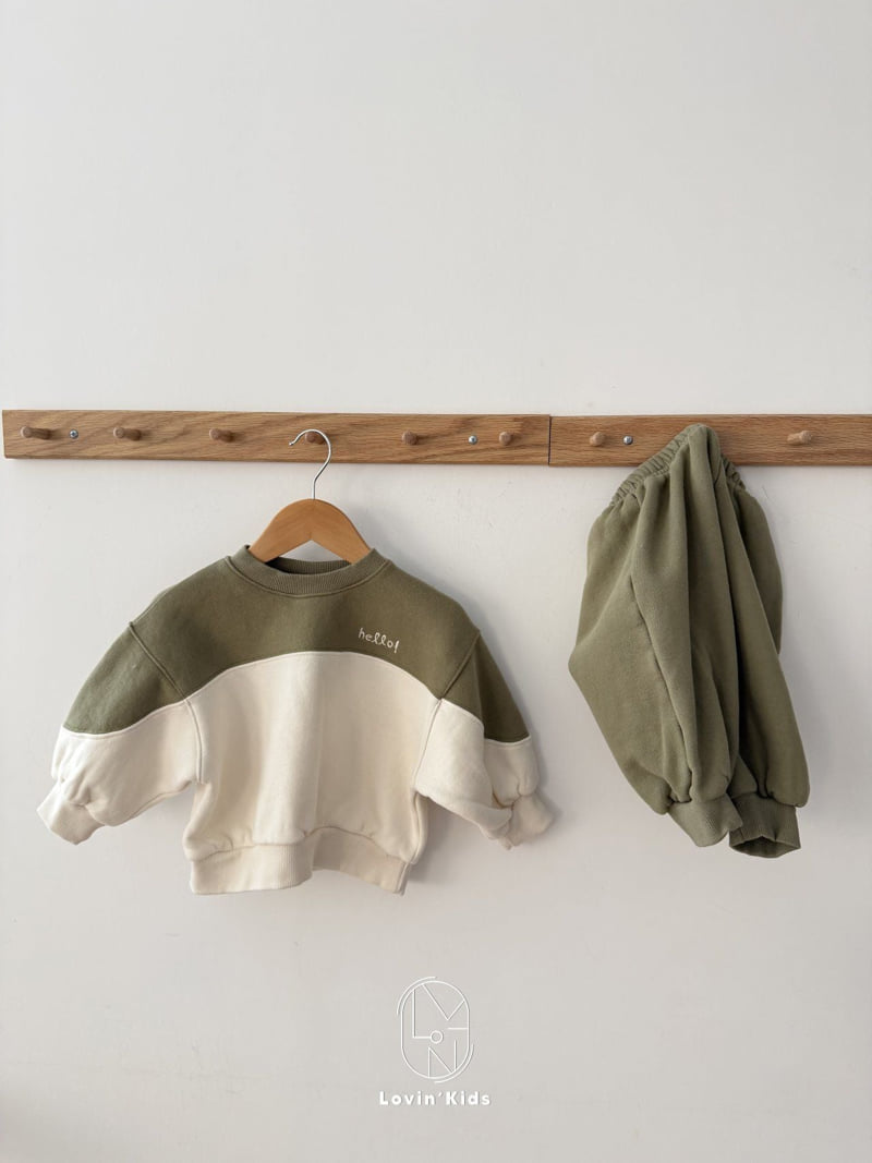 Lovin - Korean Baby Fashion - #babyoutfit - Hello Raglan Sweatshirt - 5
