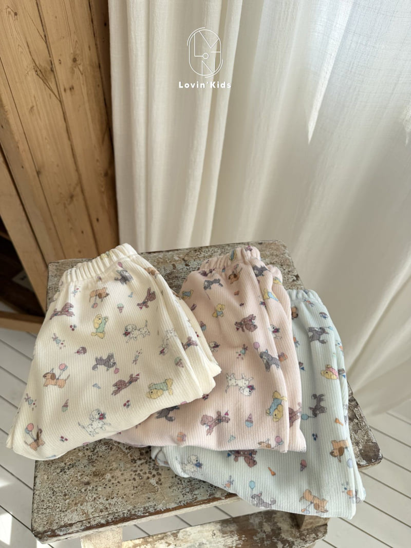 Lovin - Korean Baby Fashion - #babyoutfit - Puppy Pants - 3