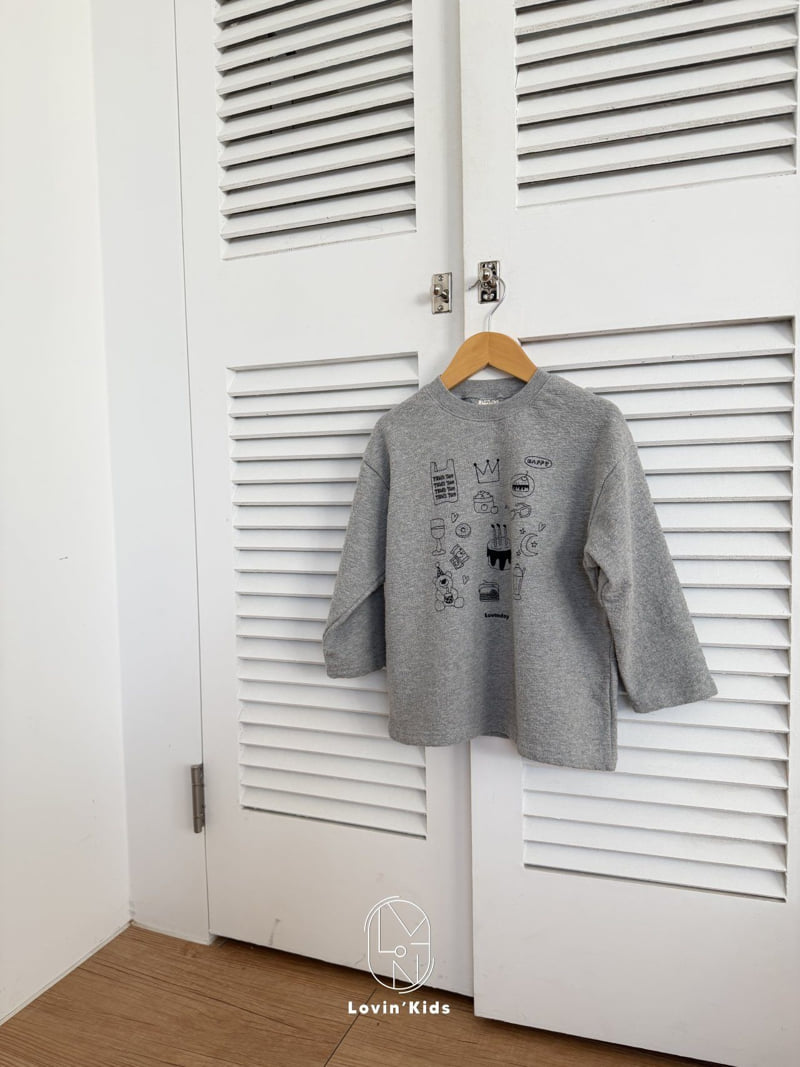 Lovin - Korean Baby Fashion - #onlinebabyboutique - Sketch Long Tee - 7