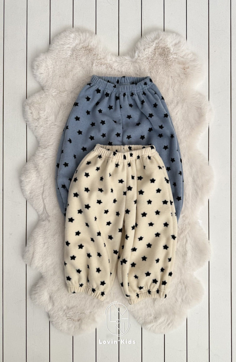 Lovin - Korean Baby Fashion - #onlinebabyshop - Star Jogger Pants - 3