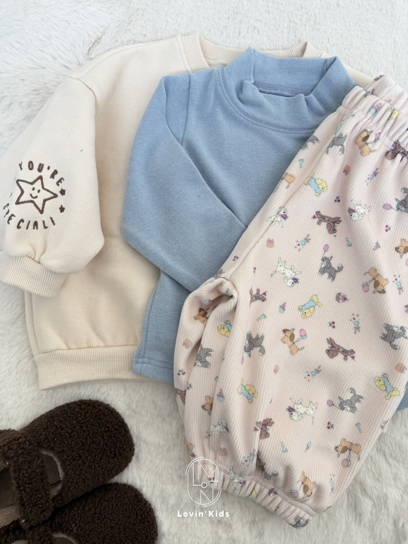 Lovin - Korean Baby Fashion - #onlinebabyshop - Soft Fleece Tee - 12