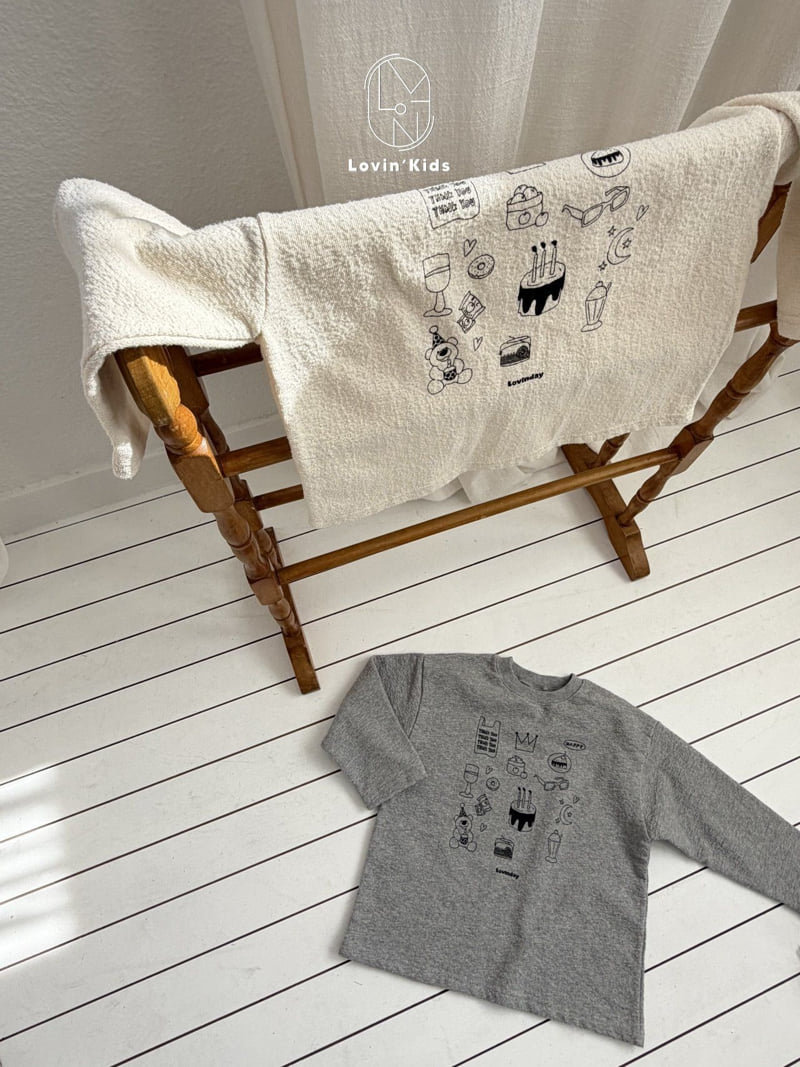 Lovin - Korean Baby Fashion - #onlinebabyshop - Sketch Long Tee - 8