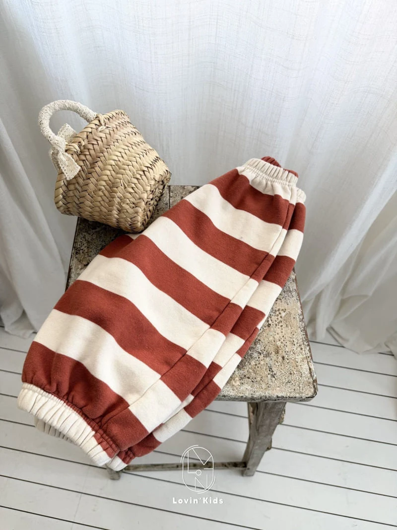 Lovin - Korean Baby Fashion - #smilingbaby - Momo Stripe Jogger Pants - 5