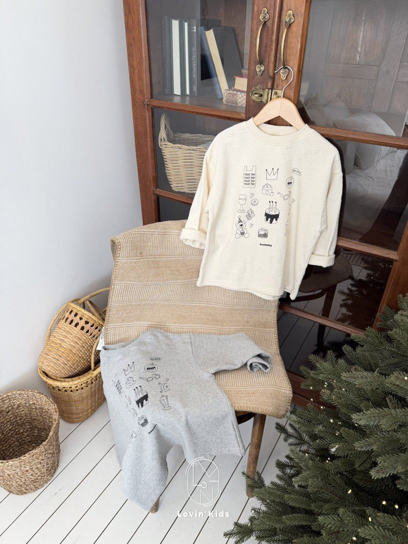 Lovin - Korean Baby Fashion - #smilingbaby - Sketch Long Tee - 9