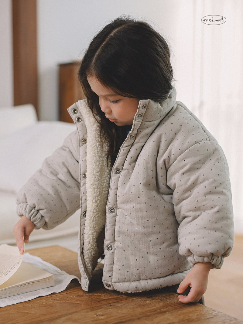 Melmel - Korean Baby Fashion - #babylifestyle - Dot Warm Jumper - 9