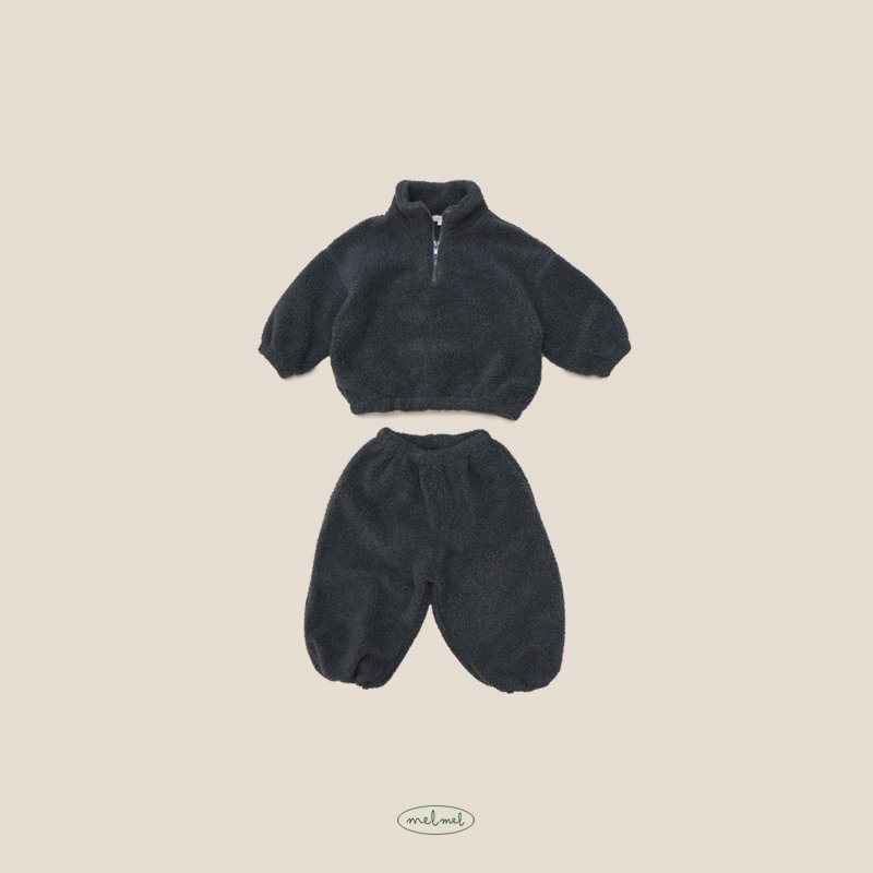 Melmel - Korean Baby Fashion - #babylifestyle - Fleece Set-up - 4