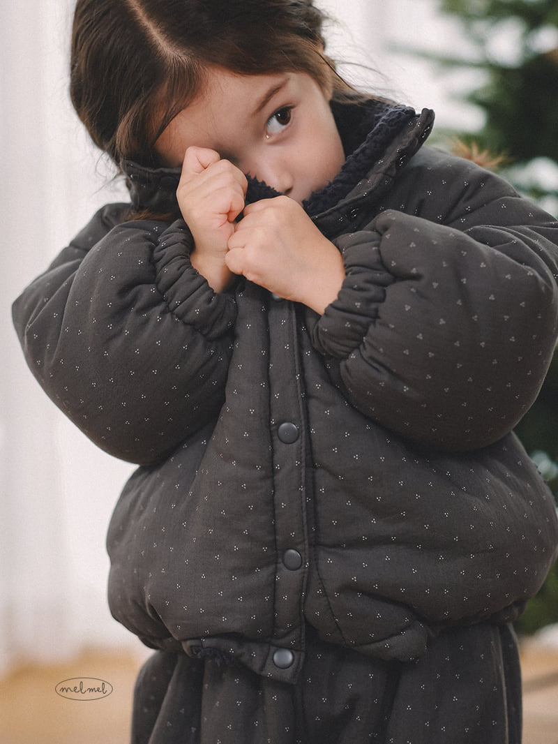 Melmel - Korean Baby Fashion - #babyootd - Dot Warm Jumper - 11