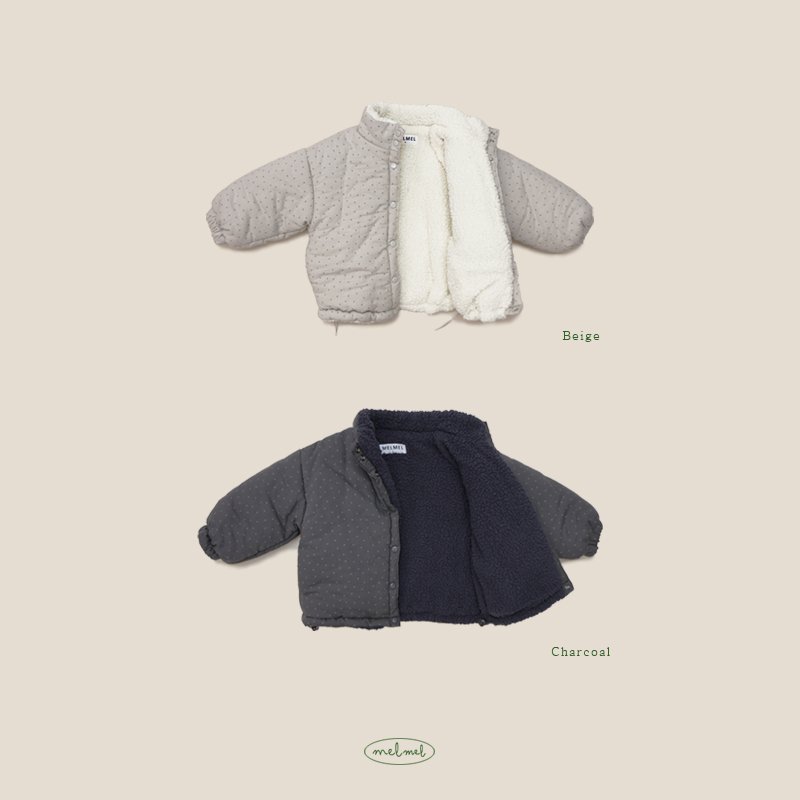 Melmel - Korean Baby Fashion - #onlinebabyshop - Dot Warm Jumper