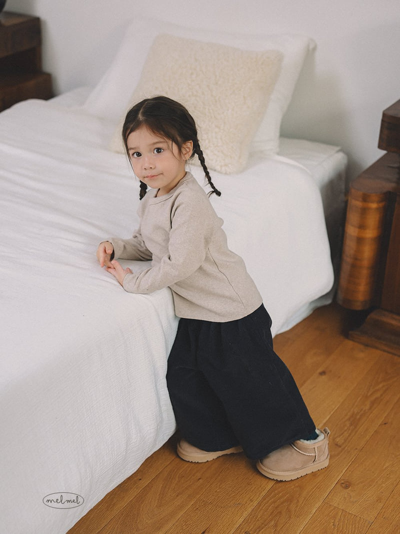 Melmel - Korean Children Fashion - #kidsstore - Corduroy Warm Wide Pants - 12