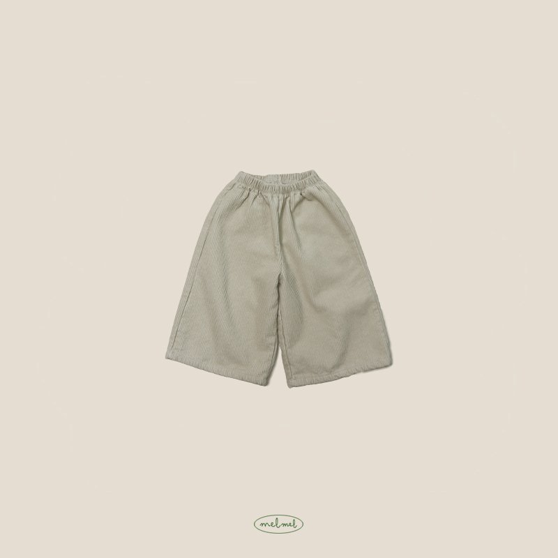 Melmel - Korean Children Fashion - #todddlerfashion - Corduroy Warm Wide Pants - 3