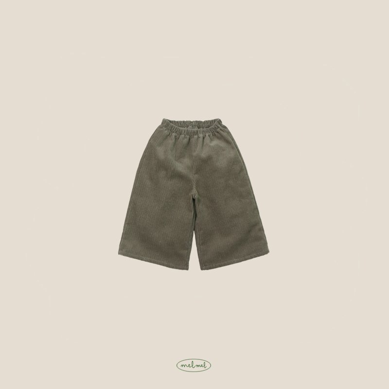 Melmel - Korean Children Fashion - #todddlerfashion - Corduroy Warm Wide Pants - 4