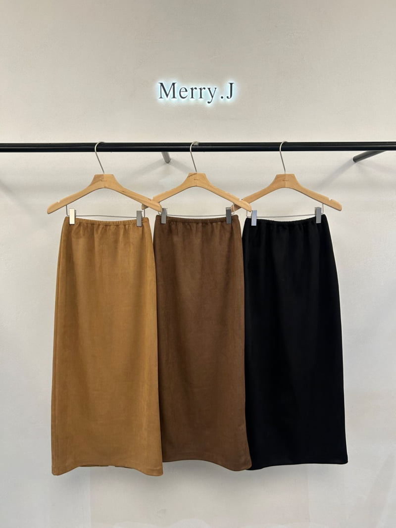 Merry J - Korean Women Fashion - #momslook - Suede Skirt - 2