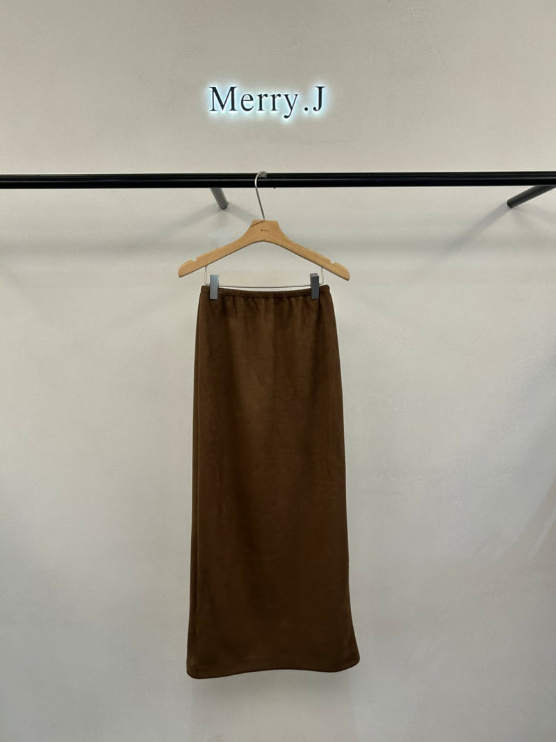 Merry J - Korean Women Fashion - #womensfashion - Suede Skirt - 4