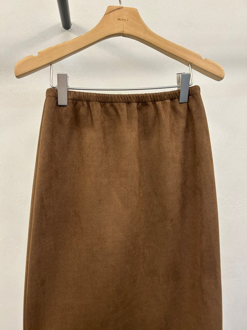 Merry J - Korean Women Fashion - #momslook - Suede Skirt - 6