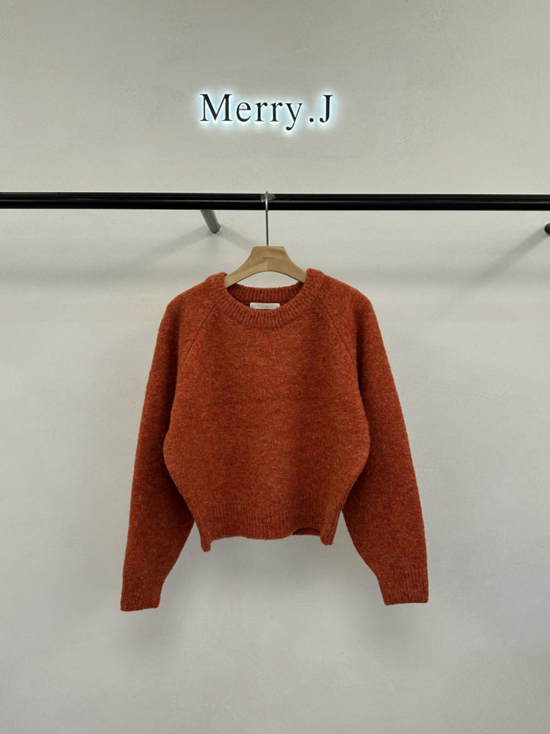Merry J - Korean Women Fashion - #womensfashion - Mongle Round Knit - 4