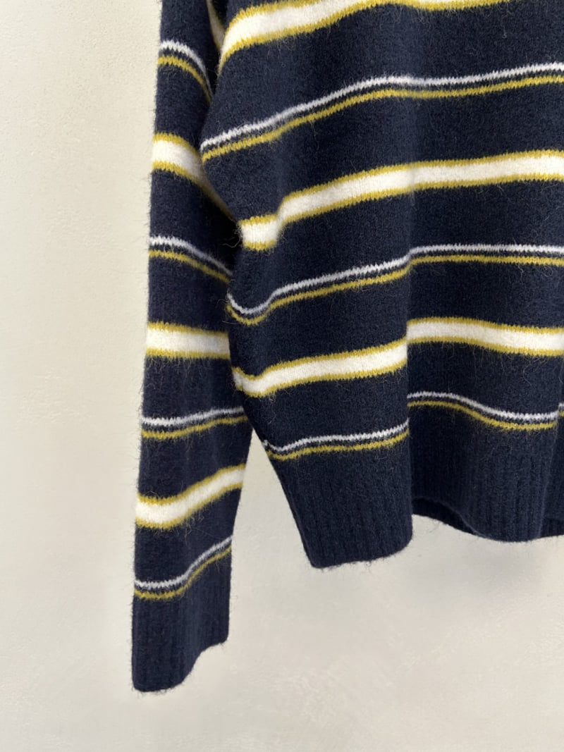 Merry J - Korean Women Fashion - #momslook - Old School Stripe Knit - 8