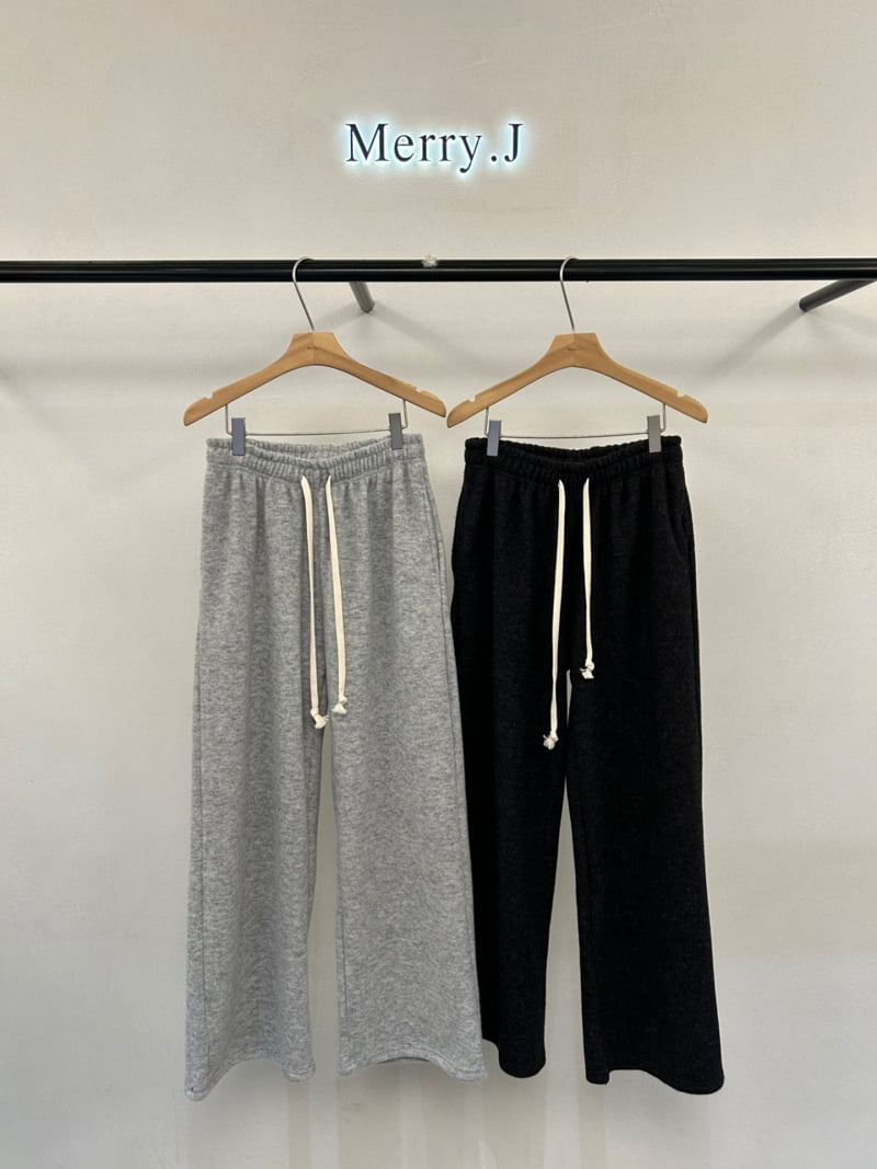 Merry J - Korean Women Fashion - #momslook - Mute Fleece Pants - 2
