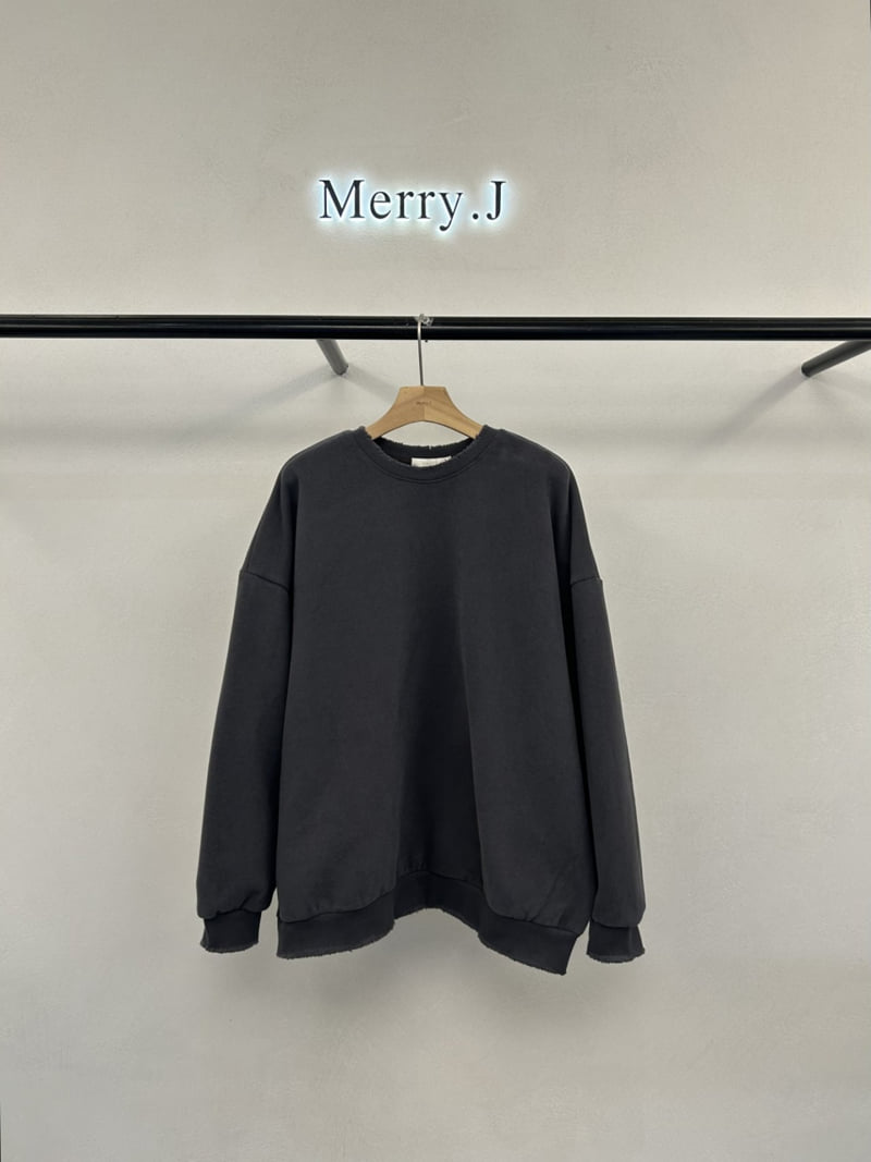 Merry J - Korean Women Fashion - #vintagekidsstyle - Basic Vintage Sweatshirt - 10