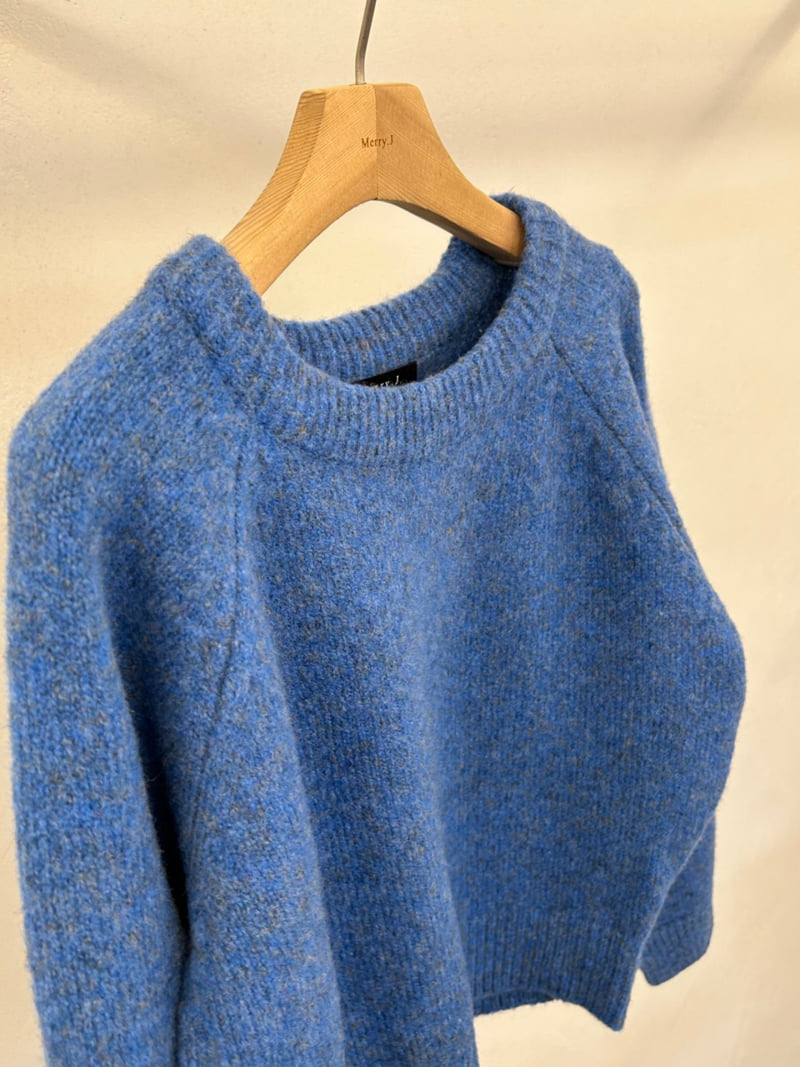 Merry J - Korean Women Fashion - #womensfashion - Mongle Round Knit - 11