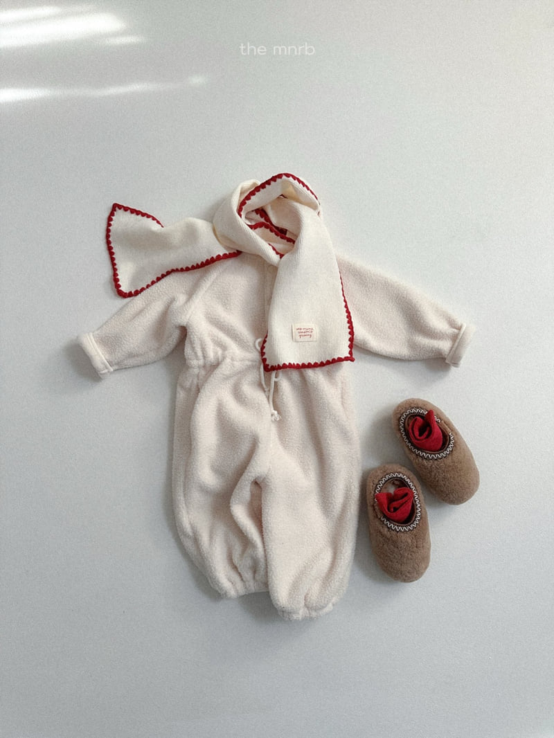 Mini Robe - Korean Baby Fashion - #babyboutique - Bear Fleece Jumpsuit - 10